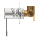 Opal Wall Shower Bath Mixer Brushed Nickel